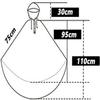 SHENJIA Wheelchair Blanket with Hood, Fleece-Lined Poncho Cape view 2