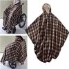 SHENJIA Wheelchair Blanket with Hood, Fleece-Lined Poncho Cape view 3