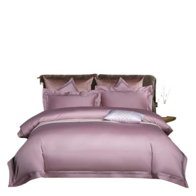 Cotton Bedding Set, 4-Piece Quilt and Sheet Set, Wedding Bedding, Pink, for 1.5/1.8 m Bed