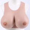 Silicone Breast Plate, Cotton-Filled, B Cup, Ivory view 1