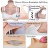 Silicone Breast Plate, Cotton-Filled, B Cup, Ivory view 2