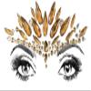 2-Pack Gold Glitter Face Jewel Stickers BFG34 view 2