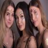2-Pack Gold Glitter Face Jewel Stickers BFG34 view 4