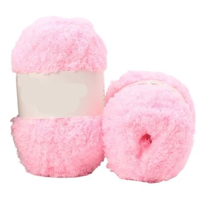 50 g/Set Chenille Yarn, Soft Coral Velvet Yarn for Knitting and Crochet, Color 04