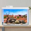 MIRRORANG 91 x 50 cm Vinyl Terrarium Background – Blue Sky, Mountains, Oasis, Desert, Sun and Gobi view 4