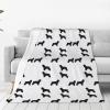 Cocker Spaniel Dog Breed Blanket, Soft Fluffy Flannel Throw, White, 150 x 125 cm view 1