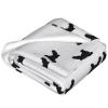 Cocker Spaniel Dog Breed Blanket, Soft Fluffy Flannel Throw, White, 150 x 125 cm view 4