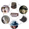 6 Brown Chunni Clips with Safety Pins for Wigs, Hair Extensions, and Hijab Veils view 4