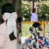 FrEshn Satin Ribbon Bow Hairpin for Women and Girls, Wooden, Deep Blue view 3