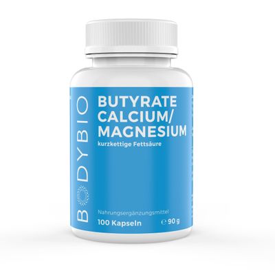 BodyBio Butyrate (Calcium/Magnesium) 100 Capsules, 90 g