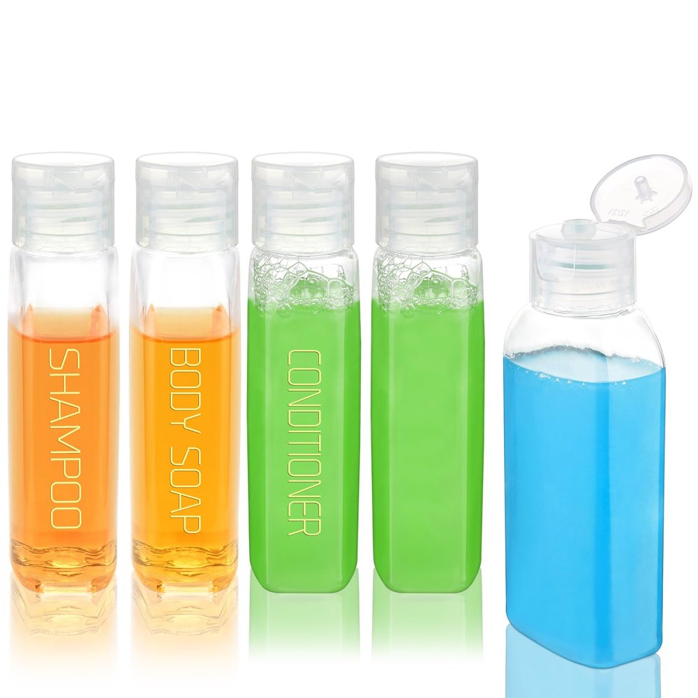 Cosywell Travel Bottles for Toiletries, 5-Pack, 57 mL, TSA-Approved, Refillable, Leakproof