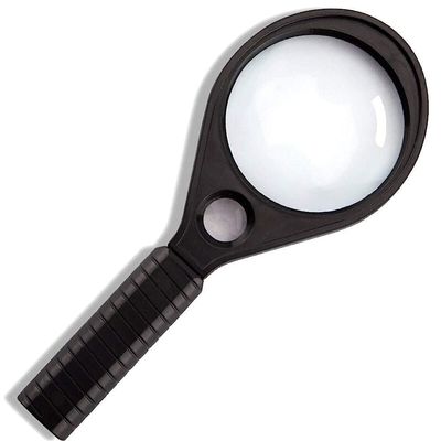 Magnifying Glass, 2.5x/5x Magnification, Black