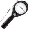 Magnifying Glass, 2.5x/5x Magnification, Black view 2
