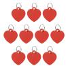 QUARKZMAN Pet ID Tags Metal Engraving Heart-Shaped Red 10 Pack view 1