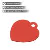 QUARKZMAN Pet ID Tags Metal Engraving Heart-Shaped Red 10 Pack view 4