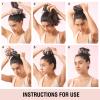 BLINKEEN Heatless Curling Scrunchie for Long Hair, Soft Sleep Tie (Light Gray) view 3