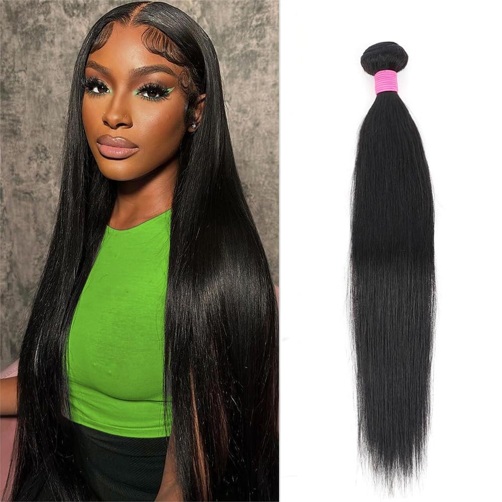 TOOCCI Straight Hair Bundle, 100% Brazilian Virgin Human Hair, 90–95 g, 30 in
