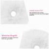 2 White Pom-Pom Scrunchie Hair Ties view 3