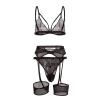 Sexy Women's Lingerie for Sex, Plus-Size Goth Clothing, Cotton Underwear, Tube Top, Knee-High Socks, Corset, Adhesive Bra for Large Busts view 1