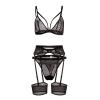 Sexy Women's Lingerie for Sex, Plus-Size Goth Clothing, Cotton Underwear, Tube Top, Knee-High Socks, Corset, Adhesive Bra for Large Busts view 4