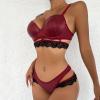 Women's Lingerie Set with Padded Bustier Corset Top and Thong view 4