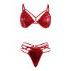 Generic Women's Lingerie Set with Garter, Thigh-High Stockings, Nipple Pads, and Padded Bustier view 4