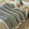 MAIYO Plush Soft Winter Blanket, Thick Milk Velvet Warm Quilt for Bed, Sofa, Office, or Naps view 2