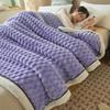 MAIYO Plush Soft Winter Blanket, Thick Milk Velvet Warm Quilt for Bed, Sofa, Office, or Naps view 3