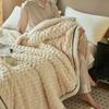 MAIYO Plush Soft Winter Blanket, Thick Milk Velvet Warm Quilt for Bed, Sofa, Office, or Naps view 4