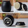 EdirFtra Mini Ceramic Urn, Pet Memorial Urn, 7.4 × 7.5 cm view 3