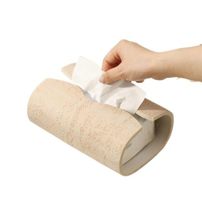 Multifunctional Stone Tissue Box Holder, Decorative Napkin Holder
