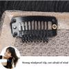 100% Human Hair Topper for Women with Bangs, 7 x 8 cm Silk Base, Clip-In Hairpiece, Brown, 20 cm view 4