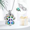 Pet Paw Print Cremation Memorial Locket Necklace for Dog or Cat view 4