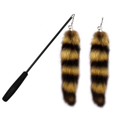 ELMAIN Cat Feather Teaser Wand with Bell and Replaceable Fox Tail – Product B