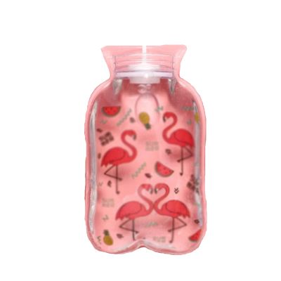 Cute Transparent Hot Water Bottle, Warm Belly Treasure Hand Warmer with Portable, Explosion-Proof Design (Color: B)