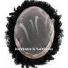 Men’s Afro Toupee, Deep Curly Human Hair, Fine Mono with NPU Base, 6 mm Wave, 1B view 4