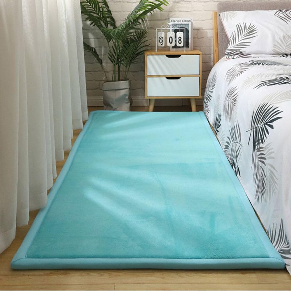Single Tree Forest 2.5 cm Thick Rug for Kids’ Room, Sky Blue, 80 x 200 cm