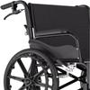 EYPKPL Transit Wheelchair, Manual Transport Chair with Hand Brakes and Ergonomic Seat, Foldable Carbon Steel view 4