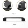 Drawer, Door, Wardrobe, and Cabinet Handles, Black, Modern Kitchen Knobs, Copper Furniture Decor, 128 mm Hole Spacing view 2