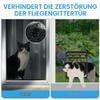 Adiwo Pet Door for Screen Doors, 31.5 x 25 cm, Black, Automatic Closure, with Phillips Screwdriver view 2