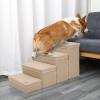 4-Step Folding Indoor Pet Stairs for Dogs with Storage view 3