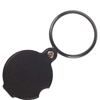 Foldable 10x Handheld Magnifying Glass for Reading, Coins and Jewelry, Black
