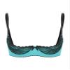 Winying Women's Lace Push-Up Half-Cup Bra, Turquoise, XXL view 1