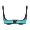 Winying Women's Lace Push-Up Half-Cup Bra, Turquoise, XXL view 3
