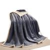 Thdsubb Double-Sided Sherpa Throw Blanket, Blue Gray, 100 x 150 cm view 1