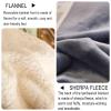 Thdsubb Double-Sided Sherpa Throw Blanket, Blue Gray, 100 x 150 cm view 3