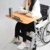 FUYAO Removable Wooden Wheelchair Tray Table with Phone Holder view 1