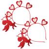 Didiseaon 2-Piece Valentine's Day Red Heart Headband Set view 1