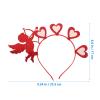 Didiseaon 2-Piece Valentine's Day Red Heart Headband Set view 2