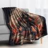 Samurai Plush Flannel Fleece Blanket, 220 x 240 cm, Extra-Large Warm Throw view 2